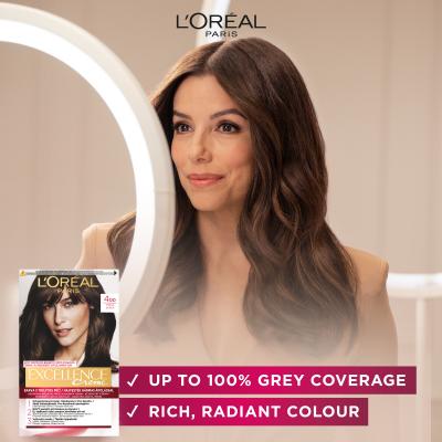 L&#039;Oréal Paris Excellence Creme Triple Protection Farba do włosów dla kobiet 48 ml Odcień 4,15 Frosted Brown