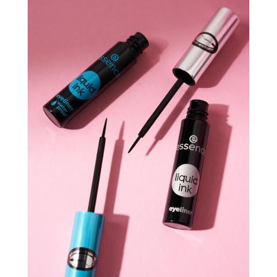 Essence Liquid Ink Eyeliner Waterproof Eyeliner dla kobiet 3 ml Odcień Black