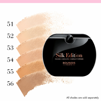 BOURJOIS Paris Silk Edition Compact Powder Puder dla kobiet 9,5 g Odcień 54 Rose Beige