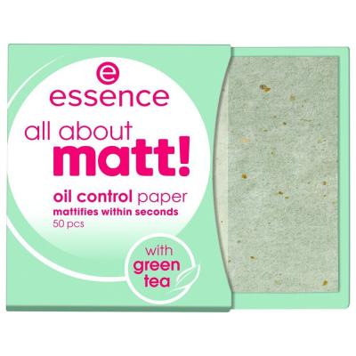 Essence All About Matt! Oil Control Paper Podkład dla kobiet 50 szt