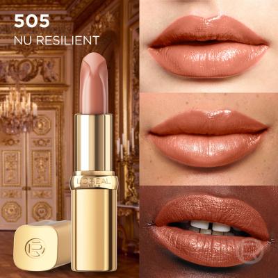 L&#039;Oréal Paris Color Riche Free the Nudes Pomadka dla kobiet 4,7 g Odcień 505 Nu Resilient