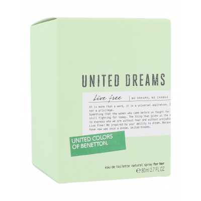 Benetton United Dreams Live Free Woda toaletowa dla kobiet 80 ml