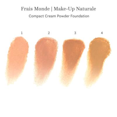 Frais Monde Make Up Naturale Compact, Covering Cream Powder Foundation Podkład dla kobiet 9 g Odcień 4
