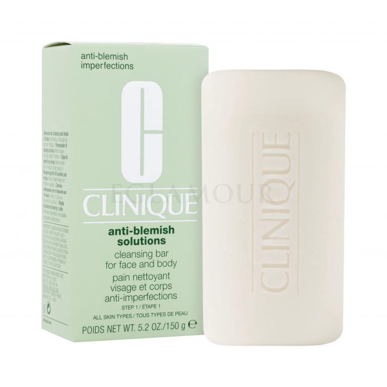 Clinique Anti-Blemish Solutions Cleansing Bar Mydło do twarzy dla kobiet 150 ml