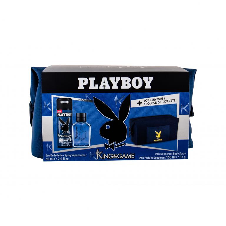 Playboy King of the Game For Him Zestaw Edt 60 ml + Dezodorant 150 ml + Kosmetyczka