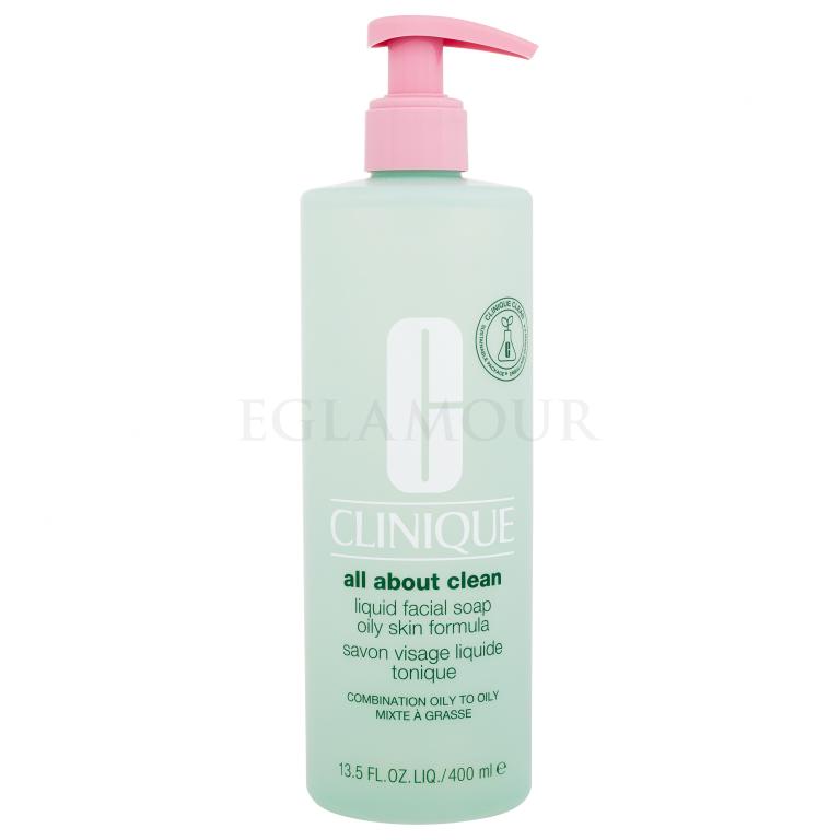 Clinique All About Clean Liquid Facial Soap Oily Skin Formula Mydło do twarzy dla kobiet 400 ml