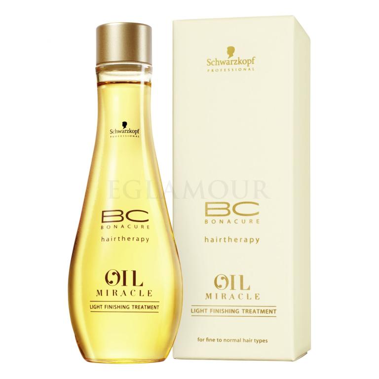 Schwarzkopf Professional BC Bonacure Oil Miracle Light Finishing Treatment Olejek do włosów dla kobiet 100 ml Uszkodzone pudełko