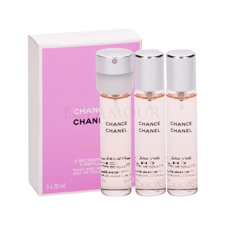 Chanel Chance Eau Vive Woda toaletowa dla kobiet Napełnienie 3x20 ml