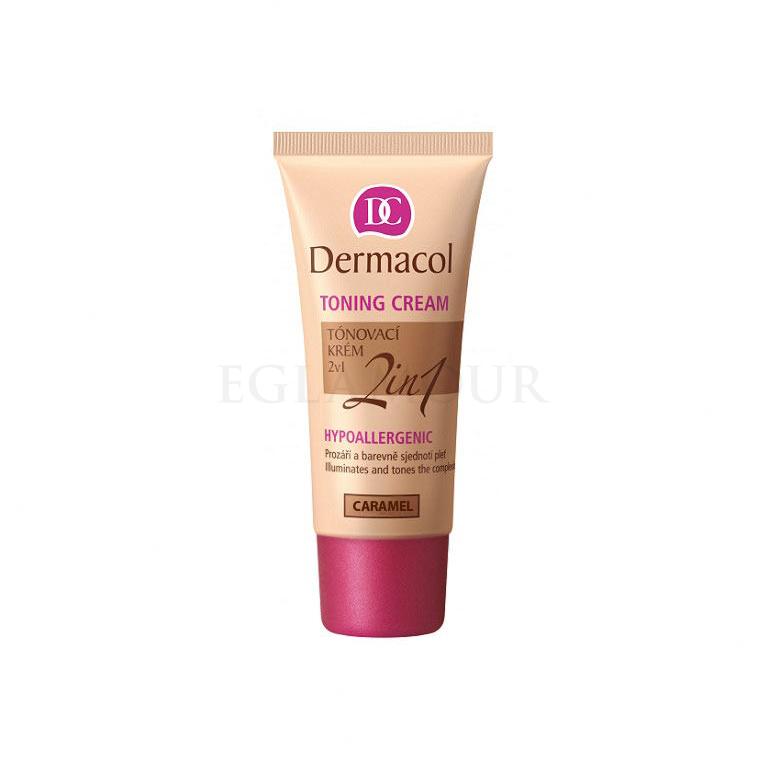 Dermacol Toning Cream 2in1 Krem BB dla kobiet 30 ml Odcień 06 Caramel