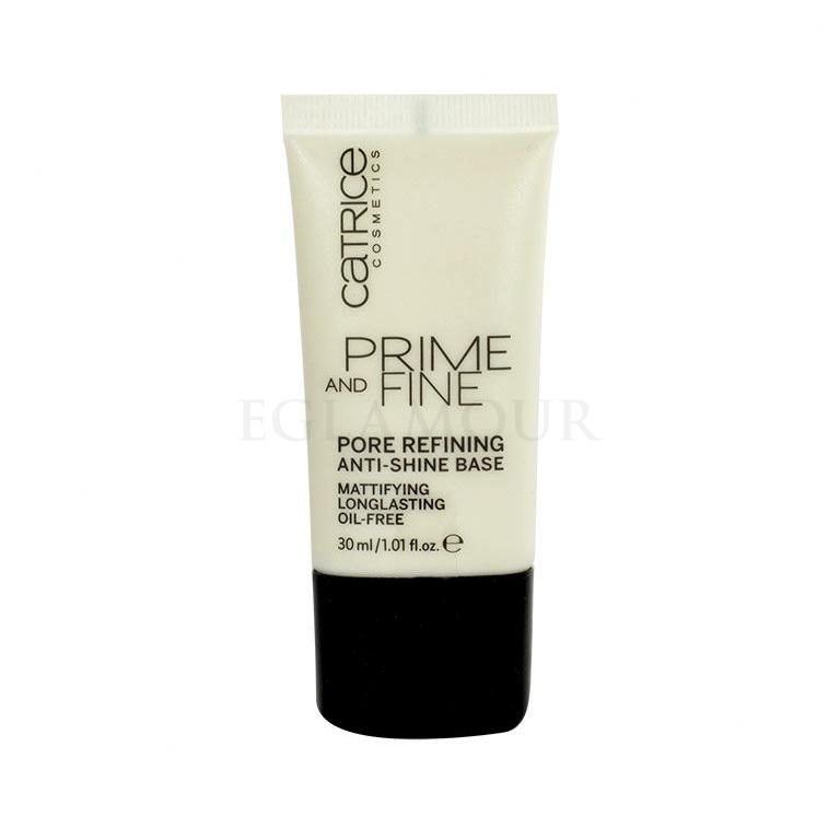 Catrice Prime And Fine Pore Refining Anti-shine Baza pod makijaż dla kobiet 30 ml