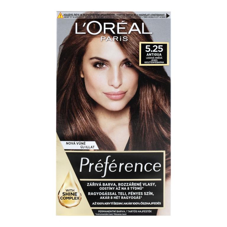 L&#039;Oréal Paris Préférence Récital Farba do włosów dla kobiet 60 ml Odcień 5,25-M2 Antigua