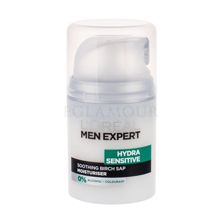 L&#039;Oréal Paris Men Expert Hydra Sensitive Moisturiser Krem do twarzy na dzień dla mężczyzn 50 ml