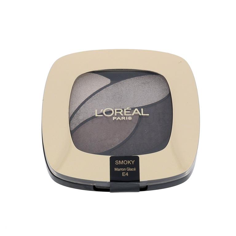 L&#039;Oréal Paris Color Riche Quad Eye Shadows Cienie do powiek dla kobiet 2,5 ml Odcień E4 Marron Glacé