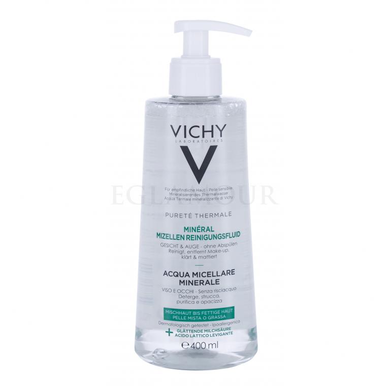 Vichy Pureté Thermale Mineral Water For Oily Skin Płyn micelarny dla kobiet 400 ml