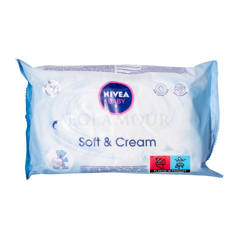 Nivea Baby Soft &amp; Cream Chusteczki oczyszczające dla dzieci 63 szt