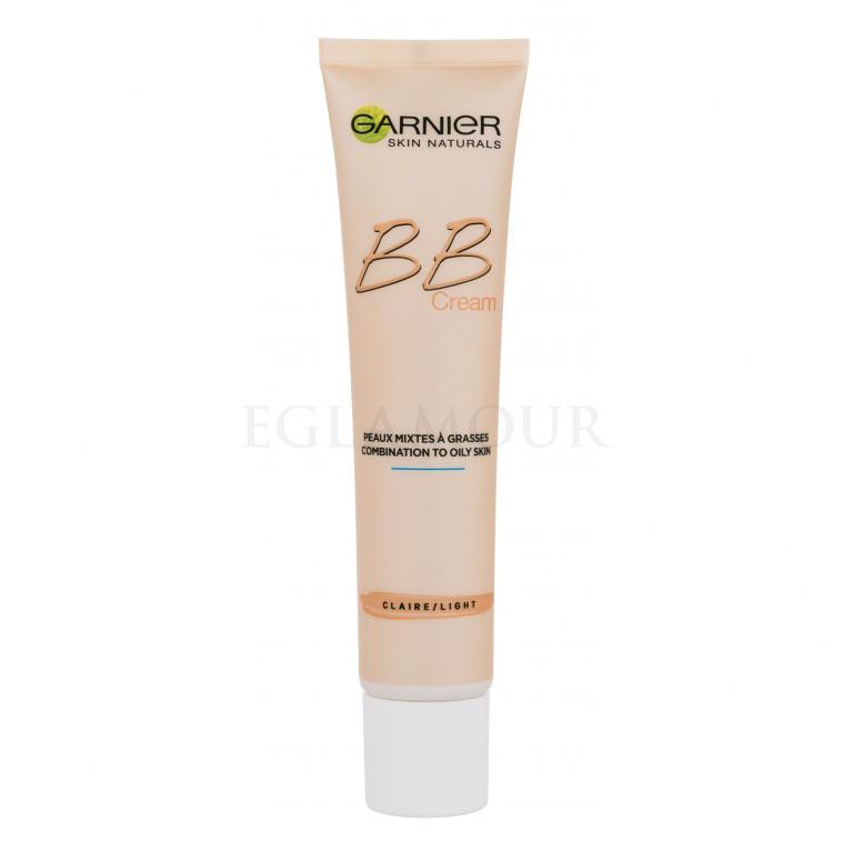 Garnier Skin Naturals Combination To Oily Skin Krem BB dla kobiet 40 ml Odcień Light