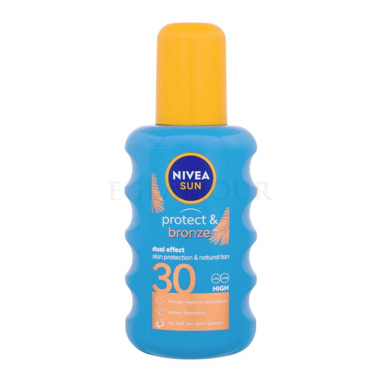 Nivea Sun Protect &amp; Bronze Sun Spray SPF30 Preparat do opalania ciała 200 ml