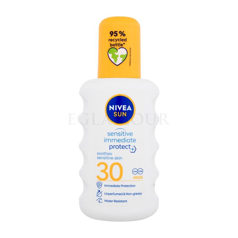 Nivea Sun Sensitive Immediate Protect+ SPF30 Preparat do opalania ciała 200 ml