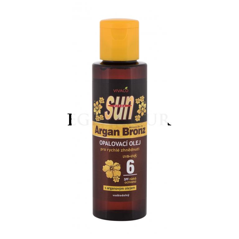 Vivaco Sun Argan Bronz Oil Tanning Oil SPF6 Preparat do opalania ciała 100 ml
