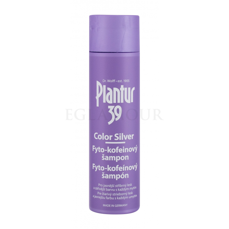 Plantur 39 Phyto-Coffein Color Silver Szampon do włosów dla kobiet 250 ml