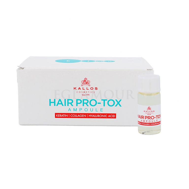 Kallos Cosmetics Hair Pro-Tox Ampoule Serum do włosów dla kobiet Zestaw