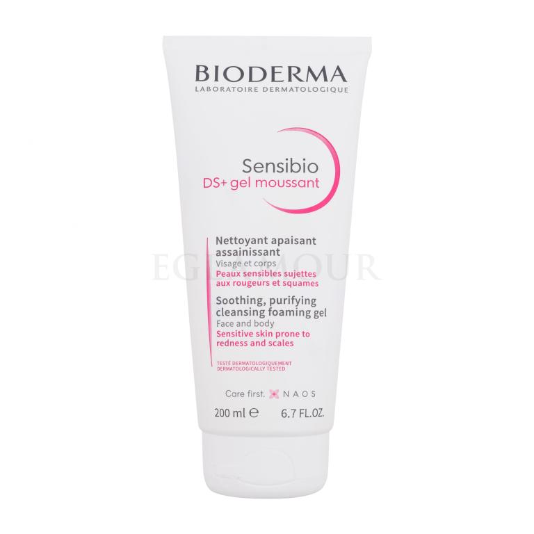 BIODERMA Sensibio DS+ Cleansing Gel Żel oczyszczający dla kobiet 200 ml