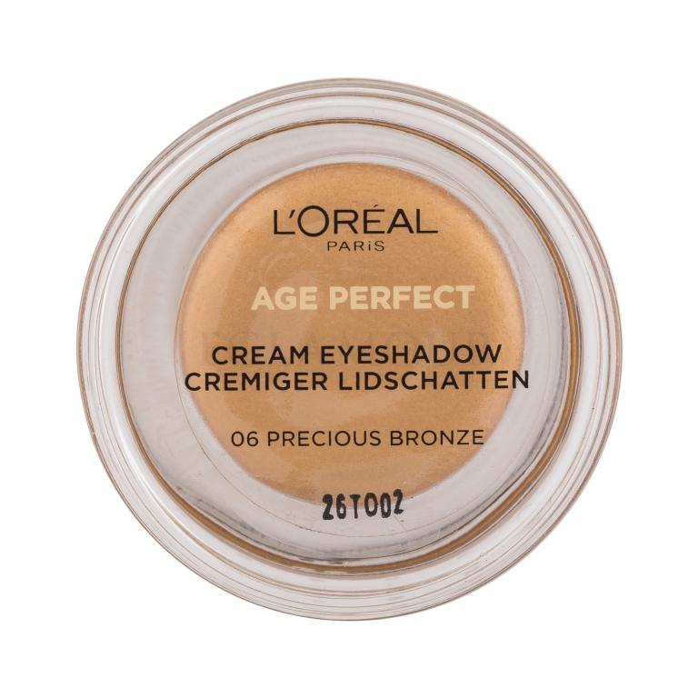 L&#039;Oréal Paris Age Perfect Cream Eyeshadow Cienie do powiek dla kobiet 4 ml Odcień 06 Precious Bronze