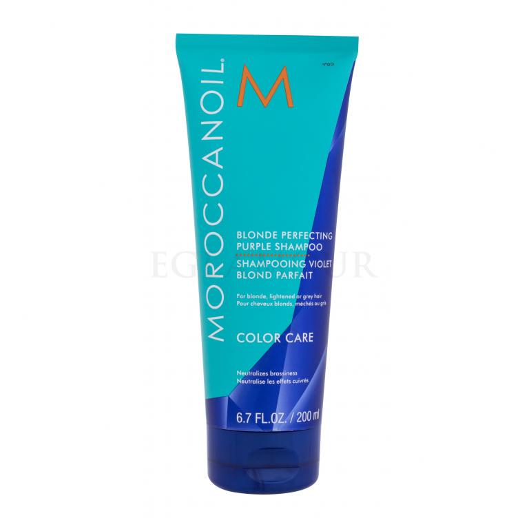 Moroccanoil Color Care Blonde Perfecting Purple Shampoo Szampon do włosów dla kobiet 200 ml