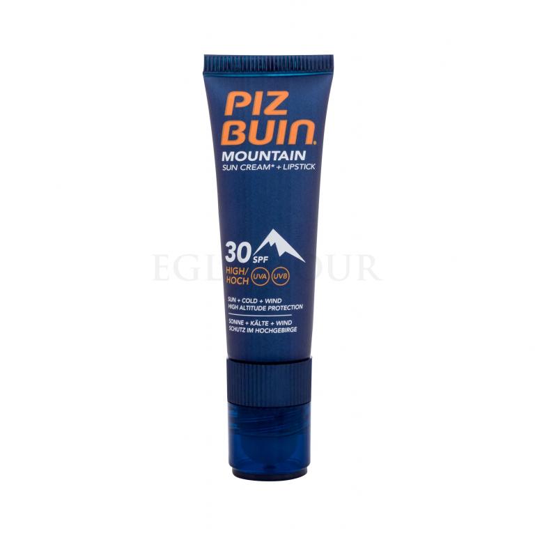 PIZ BUIN Mountain Sun Cream + Lipstick SPF30 Preparat do opalania twarzy 20 ml