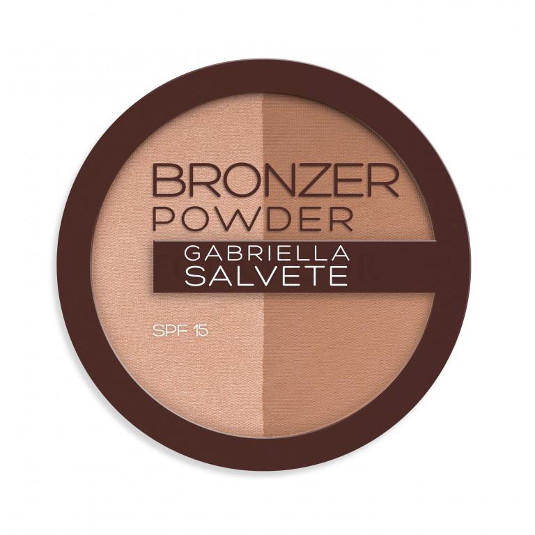 Gabriella Salvete Sunkissed Bronzer Powder Duo SPF15 Bronzer dla kobiet 9 g