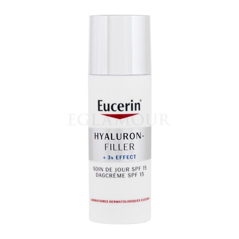 Eucerin Hyaluron-Filler + 3x Effect Day SPF15 Krem do twarzy na dzień dla kobiet 50 ml