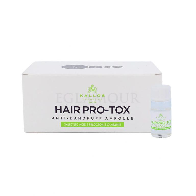 Kallos Cosmetics Hair Pro-Tox Ampoule Preparat przeciwłupieżowy dla kobiet Zestaw