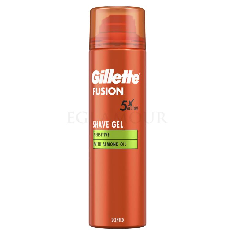 Gillette Fusion Sensitive Shave Gel Żel do golenia dla mężczyzn 200 ml
