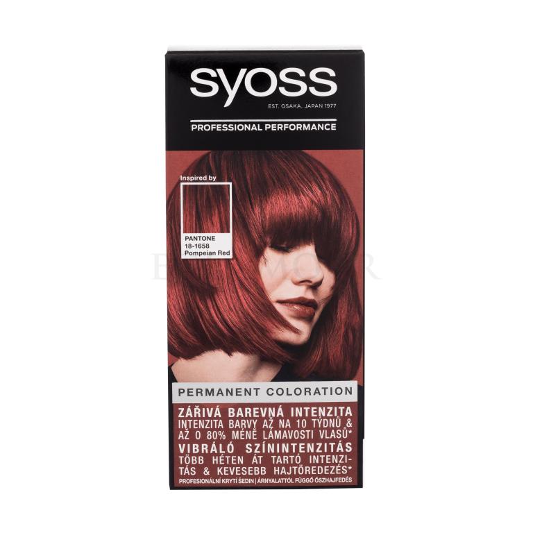 Syoss Permanent Coloration Farba do włosów dla kobiet 50 ml Odcień 5-72 Pompeian Red