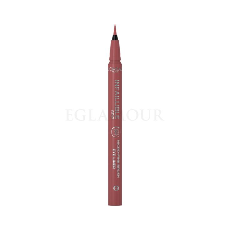 L&#039;Oréal Paris Infaillible Grip 36H Micro-Fine Brush Eye Liner Eyeliner dla kobiet 0,4 g Odcień 03 Ancient Rose
