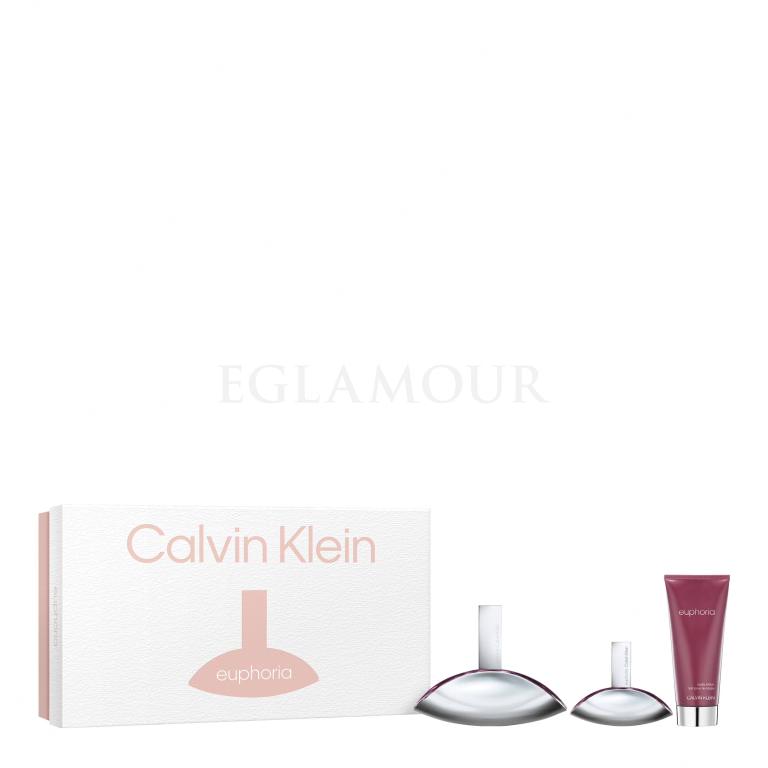 Calvin Klein Euphoria SET2 Zestaw woda perfumowana 100 ml + mleczko do ciała 100 ml + woda perfumowana 30 ml