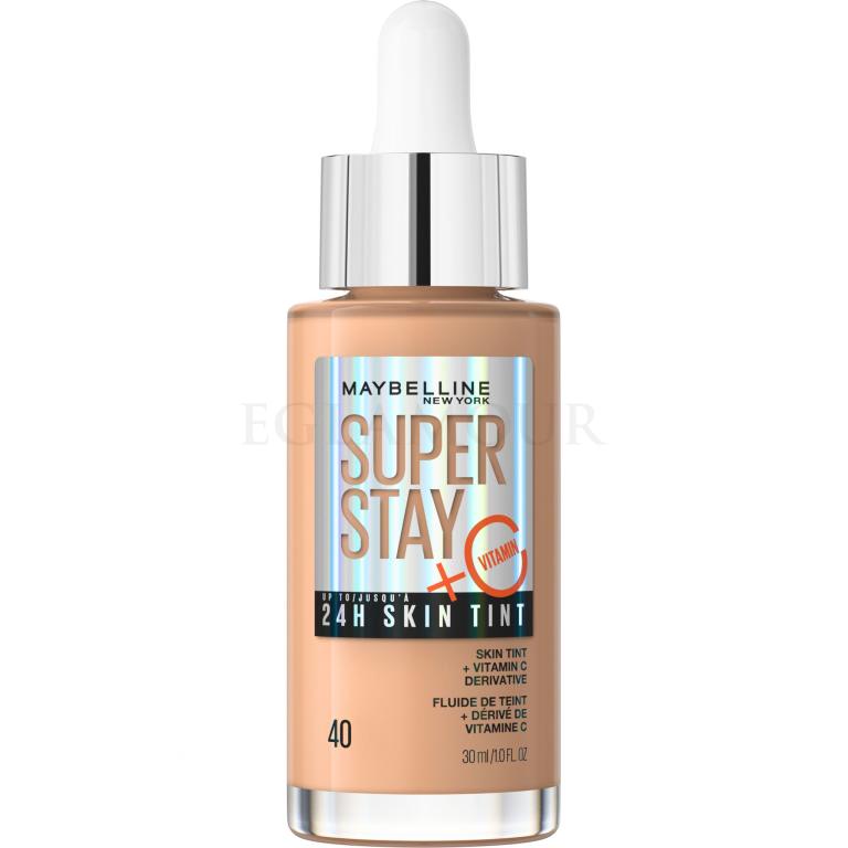 Maybelline Superstay 24H Skin Tint + Vitamin C Podkład dla kobiet 30 ml Odcień 40