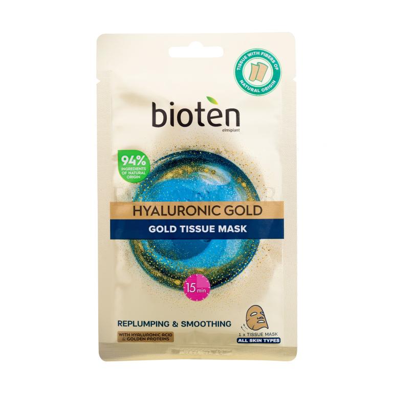 Bioten Hyaluronic Gold Tissue Mask Maseczka do twarzy dla kobiet 25 ml
