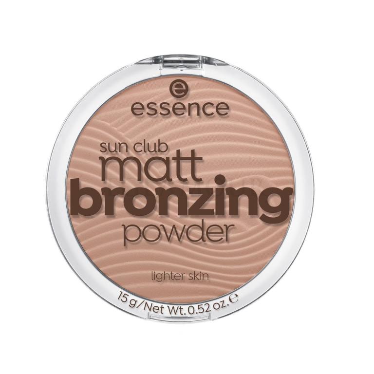 Essence Sun Club Matt Bronzing Powder Bronzer dla kobiet 15 g Odcień 01 Natural