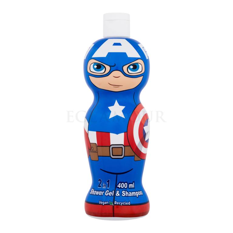 Marvel Avengers Captain America 2in1 Shower Gel &amp; Shampoo Żel pod prysznic dla dzieci 400 ml
