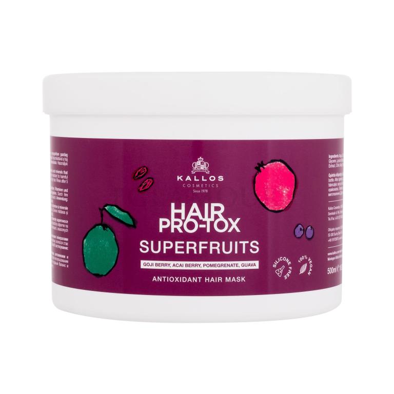 Kallos Cosmetics Hair Pro-Tox Superfruits Antioxidant Hair Mask Maska do włosów dla kobiet 500 ml