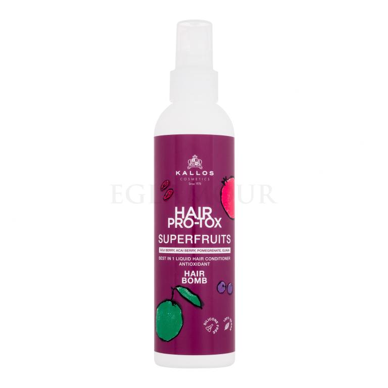 Kallos Cosmetics Hair Pro-Tox Superfruits Hair Bomb Odżywka dla kobiet 200 ml