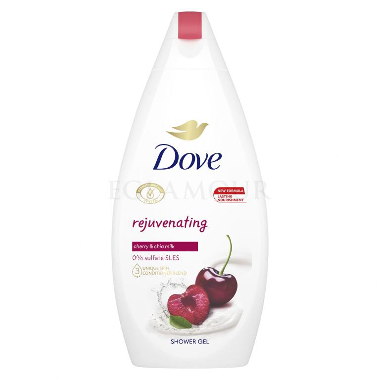 Dove Rejuvenating Cherry &amp; Chia Milk Żel pod prysznic dla kobiet 450 ml