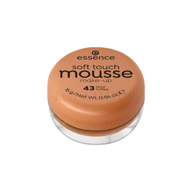 Essence Soft Touch Mousse Podkład dla kobiet 16 g Odcień 43 Matt Toffee
