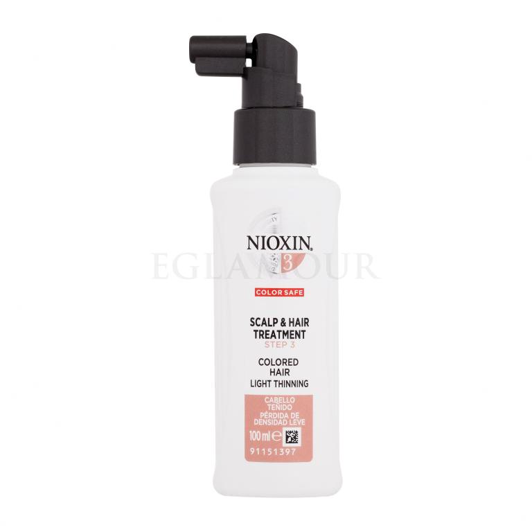 Nioxin System 3 Scalp &amp; Hair Treatment Pielęgnacja bez spłukiwania dla kobiet 100 ml Uszkodzone pudełko