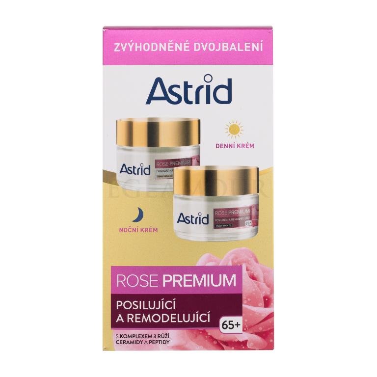 Astrid Rose Premium Zestaw krem do twarzy na dzień Rose Premium Fortifying &amp; Reshaping Day Cream 50 ml + krem do twarzy na noc Rose Premium Fortifying &amp; Reshaping Night Cream 50 ml
