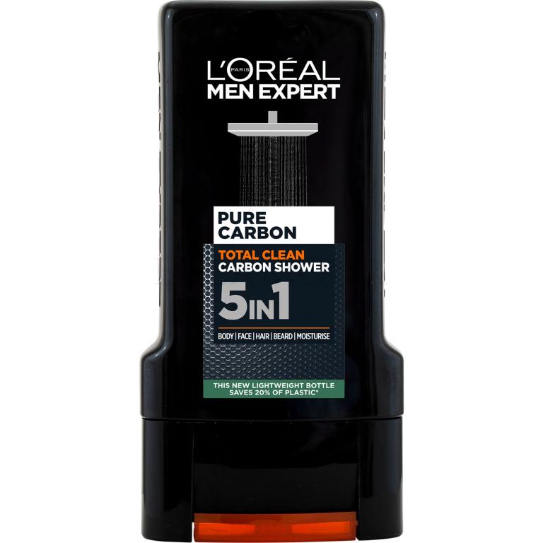 L&#039;Oréal Paris Men Expert Pure Carbon 5in1 Żel pod prysznic dla mężczyzn 300 ml