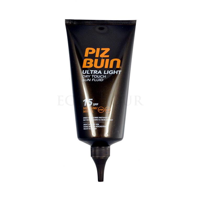 PIZ BUIN Ultra Light Dry Touch Sun Fluid SPF15 Preparat do opalania ciała 150 ml Uszkodzone pudełko