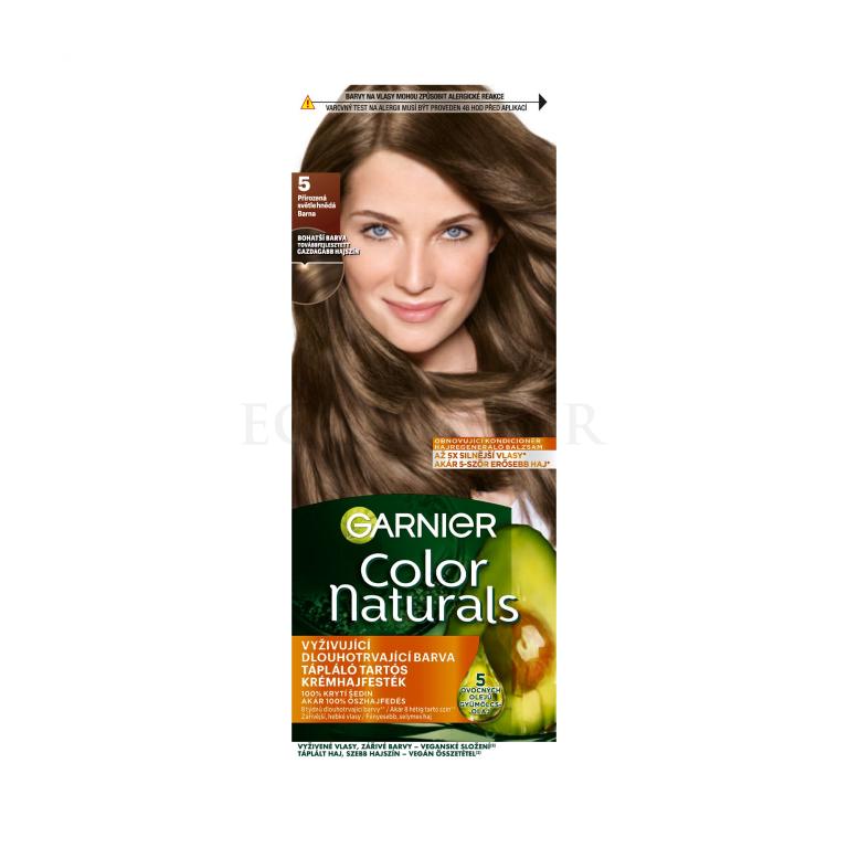 Garnier Color Naturals Farba do włosów dla kobiet 40 ml Odcień 5 Natural Light Brown