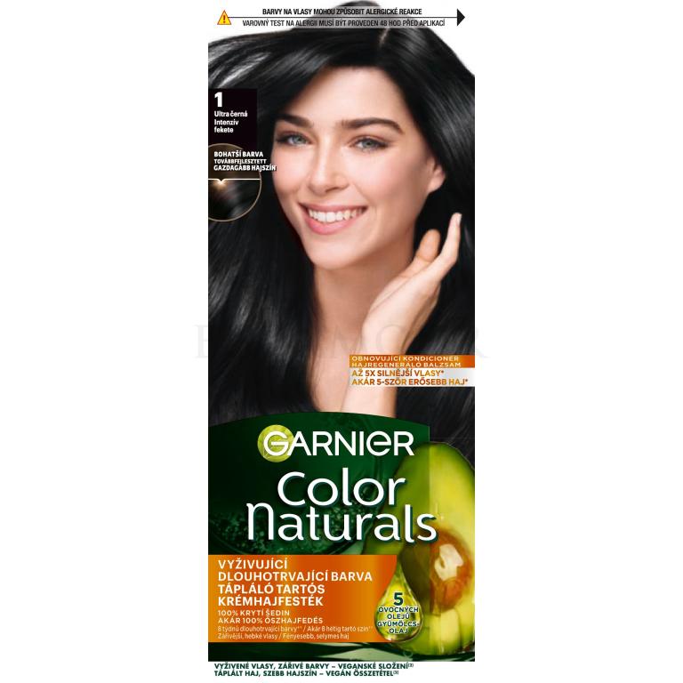 Garnier Color Naturals Farba do włosów dla kobiet 40 ml Odcień 1 Ultra Black